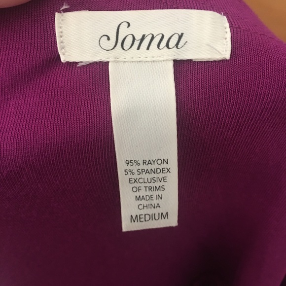 Soma One Shoulder Dress Size M in Magenta - Picture 2 of 2